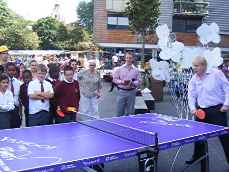 Boris Johnson Table Tennis